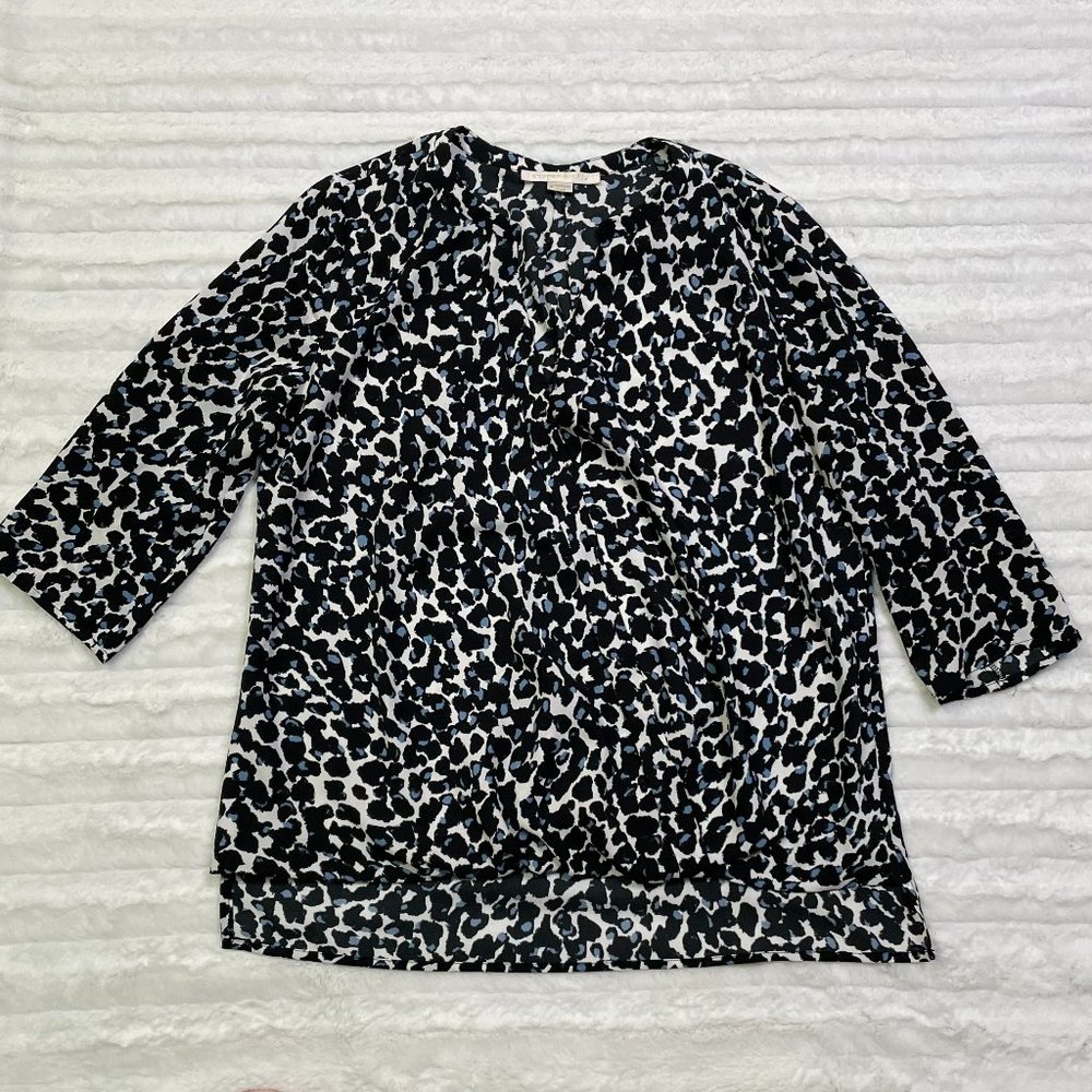 Cooper &‎ Ella Leopard Animal Print Blouse Top